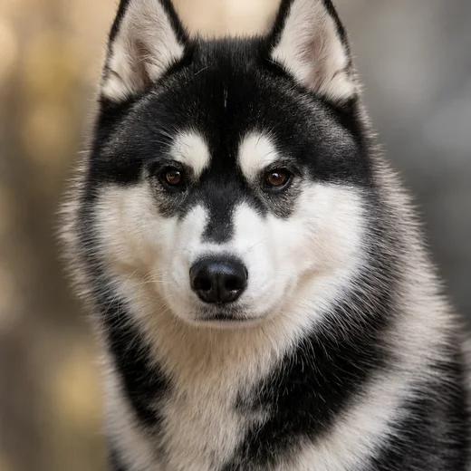Siberian Husky portrait — purebred dog